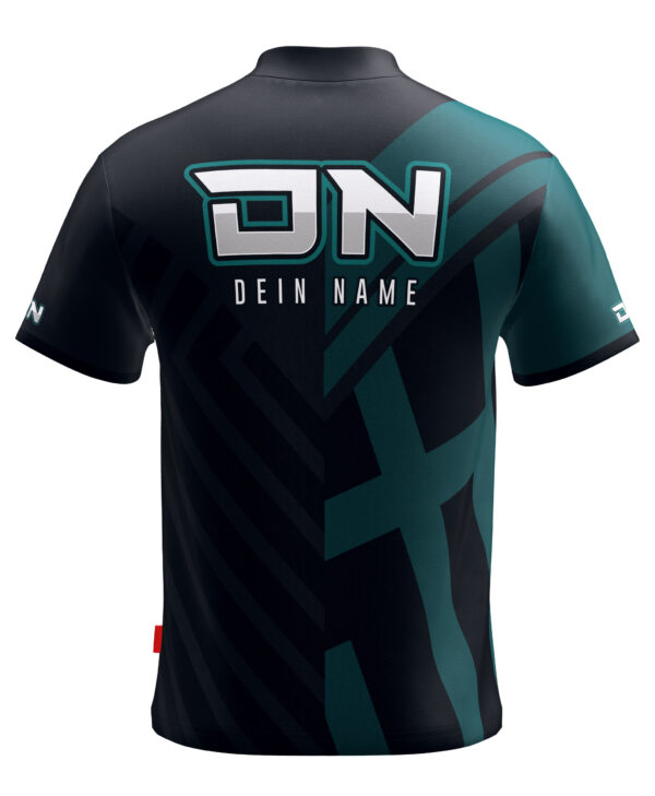 2-Face – Black-Petrol - Shirt – Bild 11