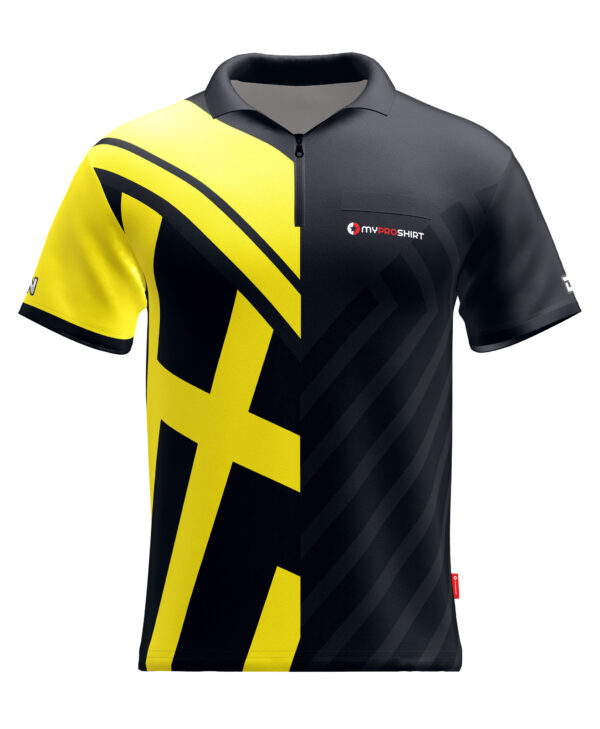 2-Face – Black-Yellow - Shirt