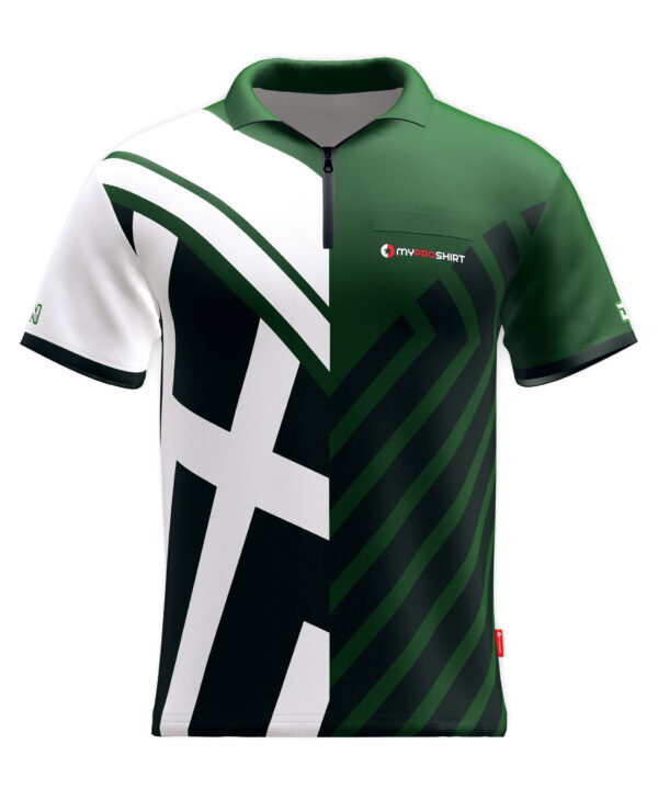 2-Face – Green-White - Shirt