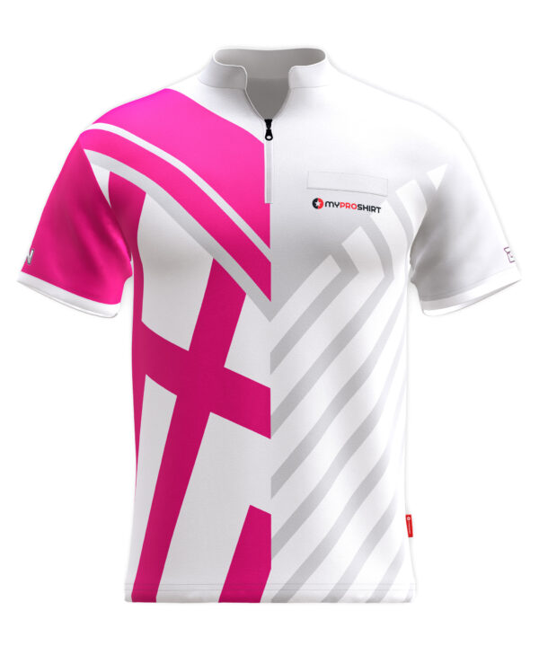 2-Face – White-Magenta - Shirt – Bild 10