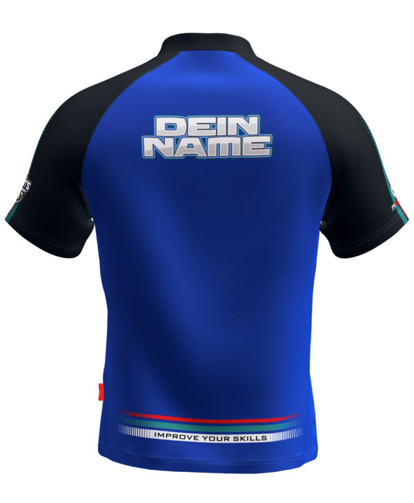 MyDartTraining – Official Dartshirt 2021 – Blue-Black – Bild 2
