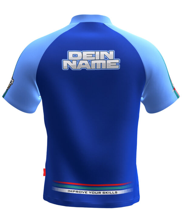 MyDartTraining – Official Dartshirt 2021 – Blue-LightBlue – Bild 2
