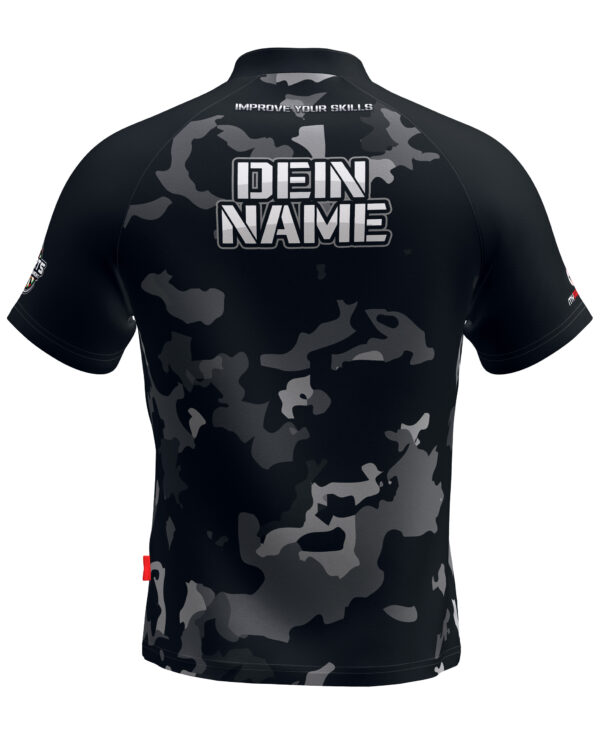 MyDartTraining – Official Dartshirt 2021 – Camo Black – Bild 2