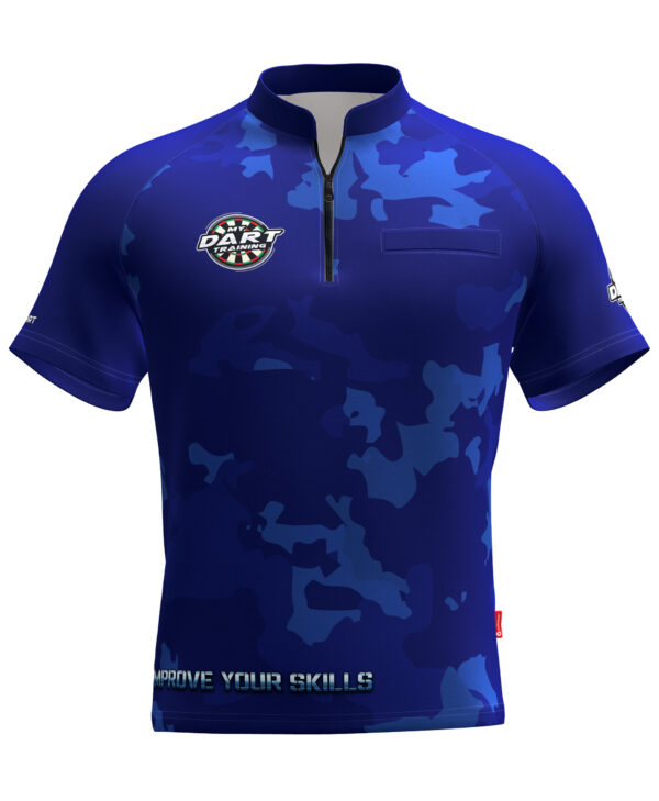 MyDartTraining – Official Dartshirt 2021 – Camo Blue