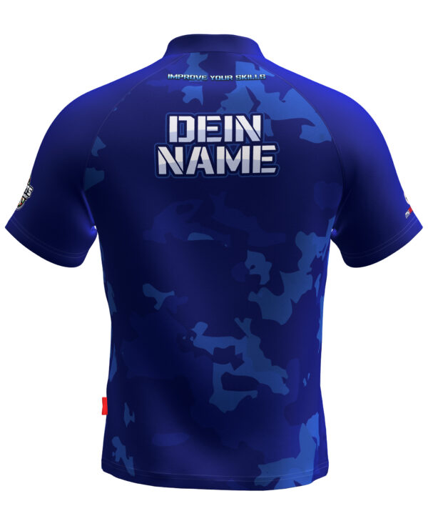 MyDartTraining – Official Dartshirt 2021 – Camo Blue – Bild 2