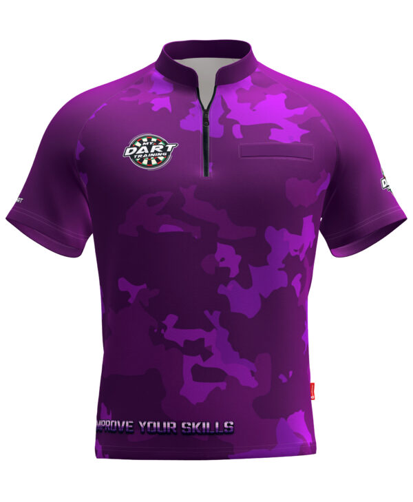 MyDartTraining – Official Dartshirt 2021 – Camo Violet