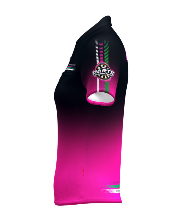 MyDartTraining – Official Dartshirt 2021 – Ladies Pink-Black – Bild 9