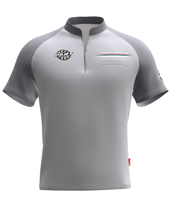 MyDartTraining – Official Dartshirt 2021 – LightGrey-Grey