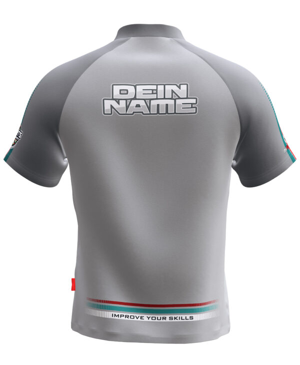 MyDartTraining – Official Dartshirt 2021 – LightGrey-Grey – Bild 2