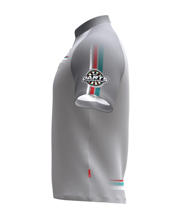 MyDartTraining – Official Dartshirt 2021 – LightGrey-Grey – Bild 8
