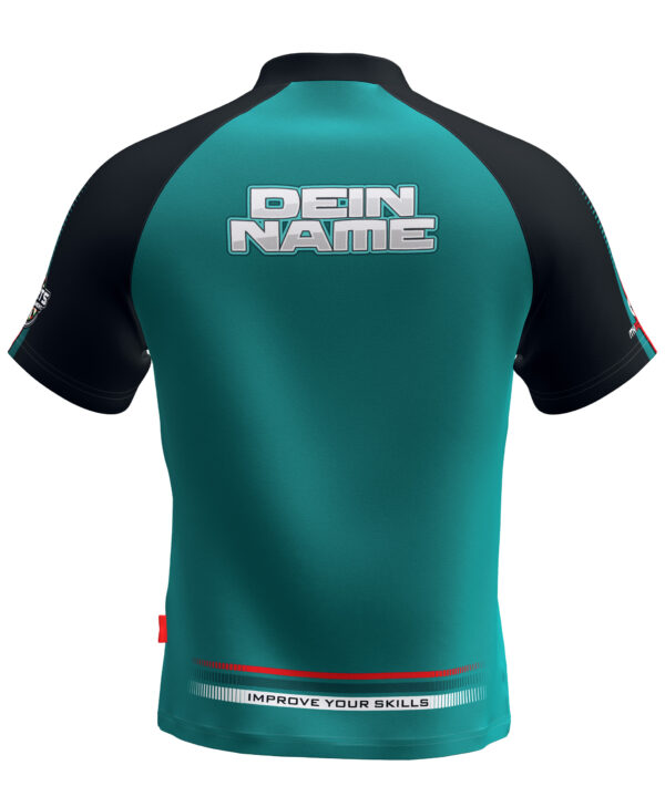 MyDartTraining – Official Dartshirt 2021 – Mint-Black – Bild 2