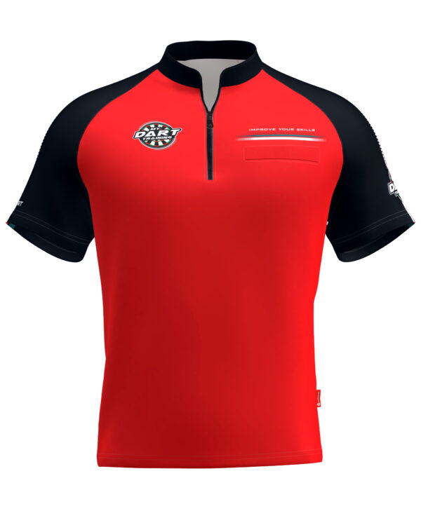 MyDartTraining – Official Dartshirt 2021 – Red-Black