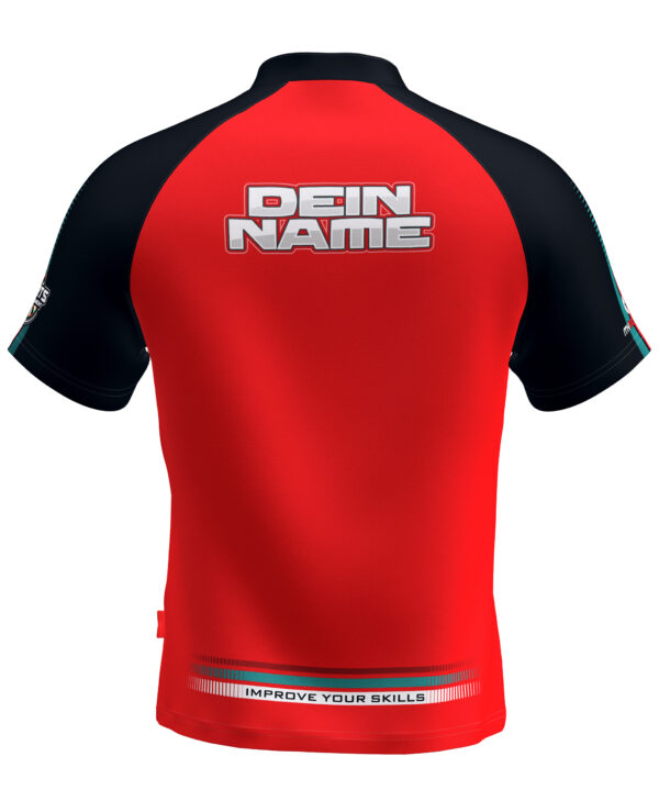 MyDartTraining – Official Dartshirt 2021 – Red-Black – Bild 2