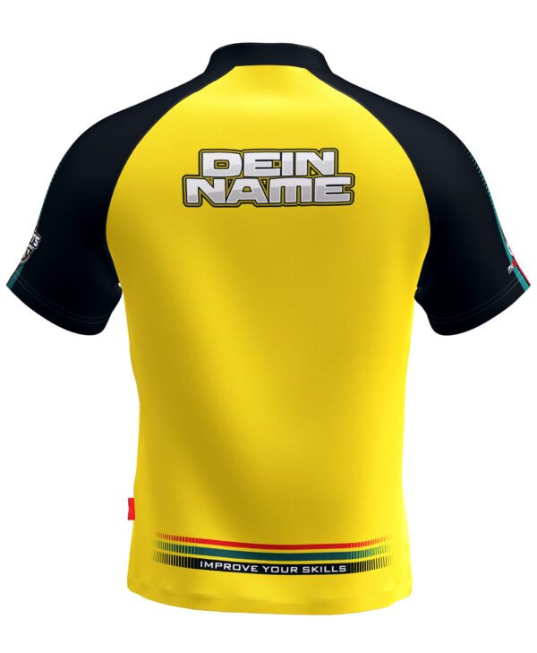MyDartTraining – Official Dartshirt 2021 – Yellow-Black – Bild 2