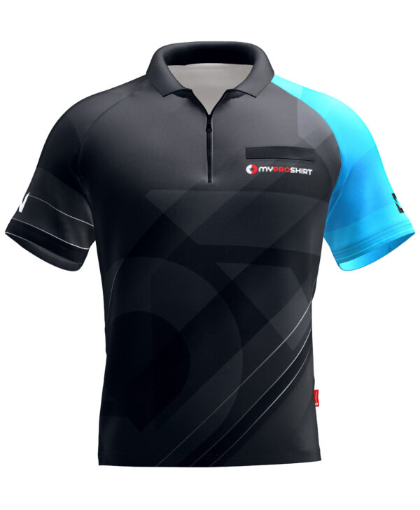 Dan the Man Line – Black Lightblue - Shirt
