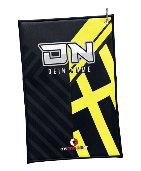 Handtuch - 2-Face - Black-Yellow – Bild 2
