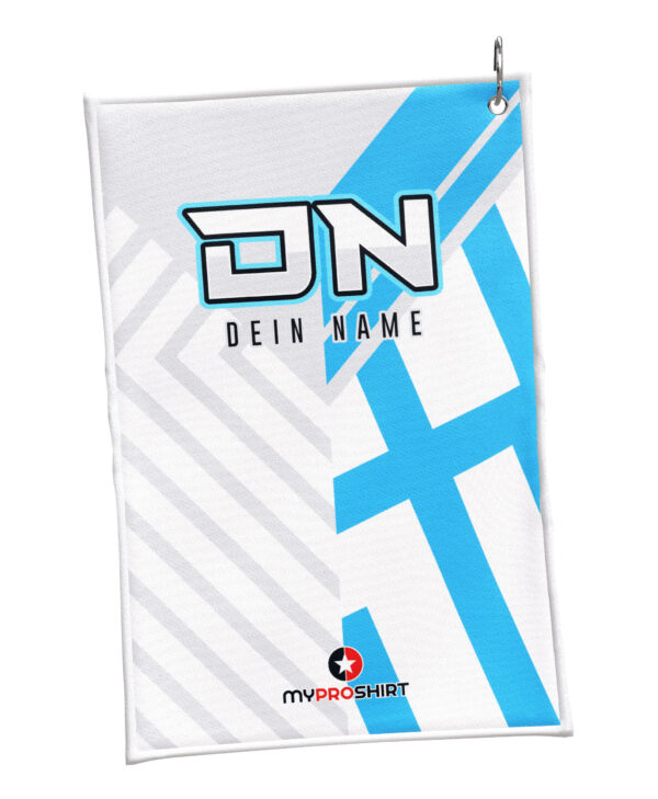 Handtuch - 2-Face - White-Blue – Bild 2