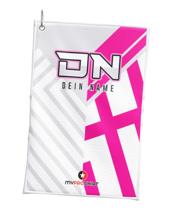 Handtuch - 2-Face - White-Magenta
