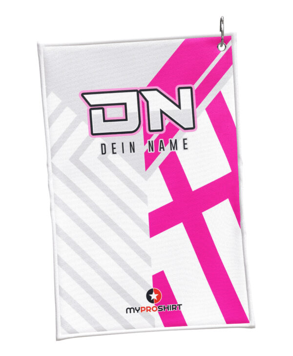 Handtuch - 2-Face - White-Magenta – Bild 2