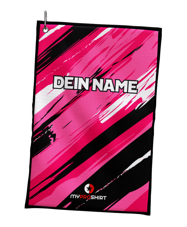Handtuch - Striped - Pink