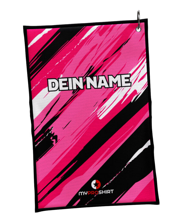 Handtuch - Striped - Pink – Bild 2
