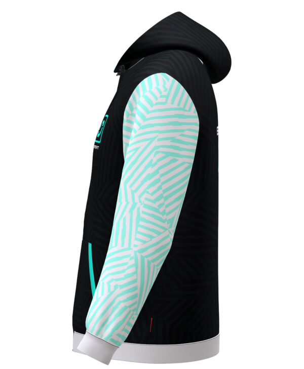 Hoodie - Born 2 Play Darts - Black-Mint – Bild 4