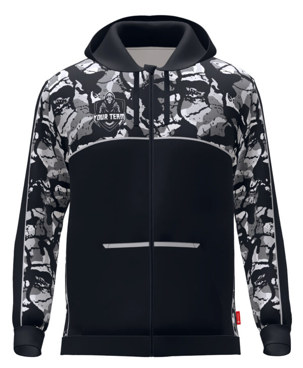 Hoodie - Camo V1 - Grey