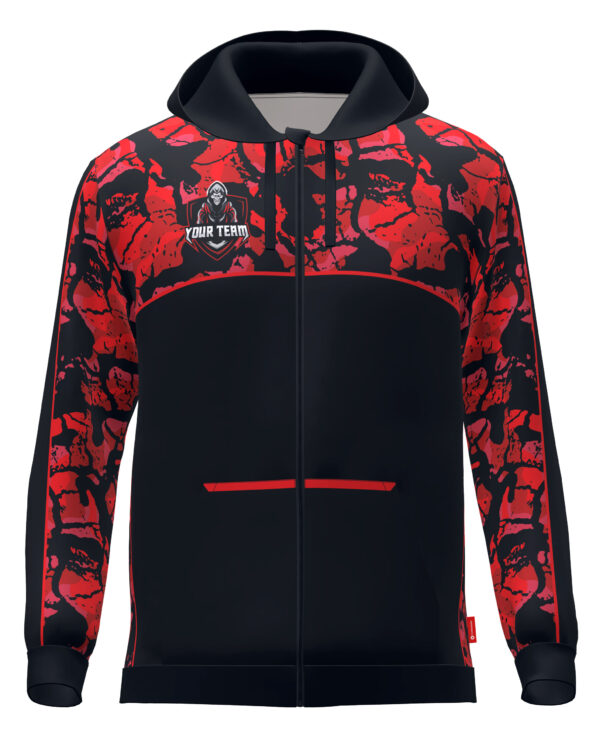 Hoodie - Camo V1 - Red