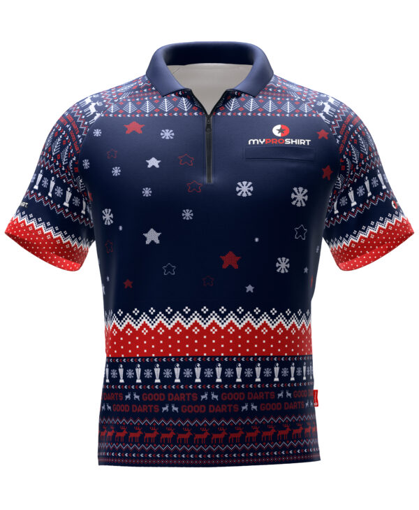 XMAS Dartshirt Dark Blue