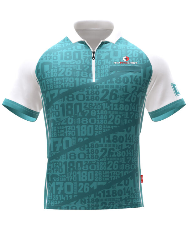 Numbers petrol white