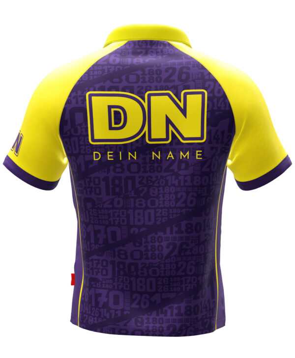 Numbers violett yellow